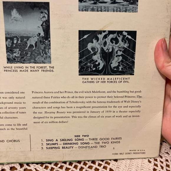 Sleeping Beauty Vinyl LP Record - Disneyland Record - Wall Art Gallery Decor - Picture 8 of 14